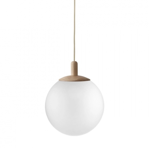 Lampa wisząca ALUR WOOD M dąb, 30 cm