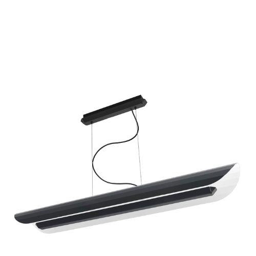 Lampa wisząca liniowa APOLIN 120 cm, czarno-biała