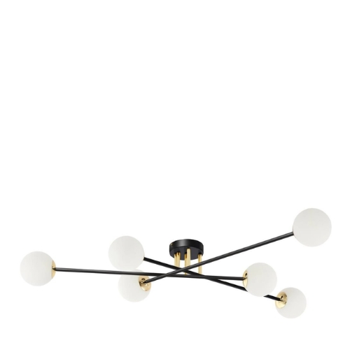 Lampa sufitowa ASTRA 6 czarna