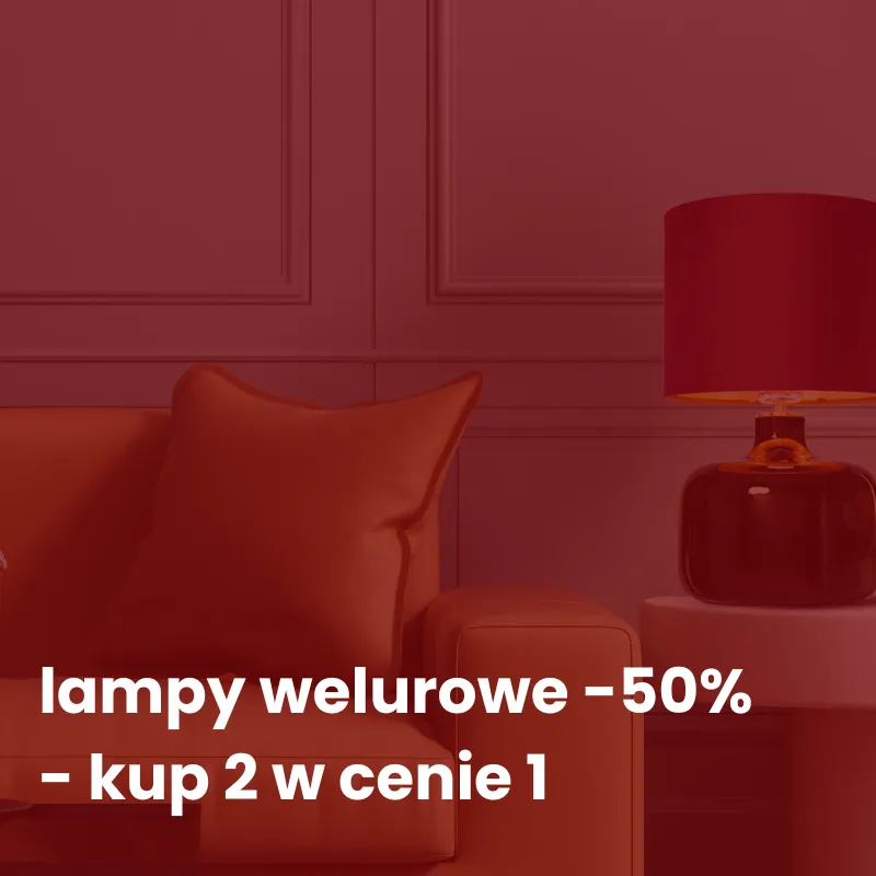 Promotion on velour lamps -50%