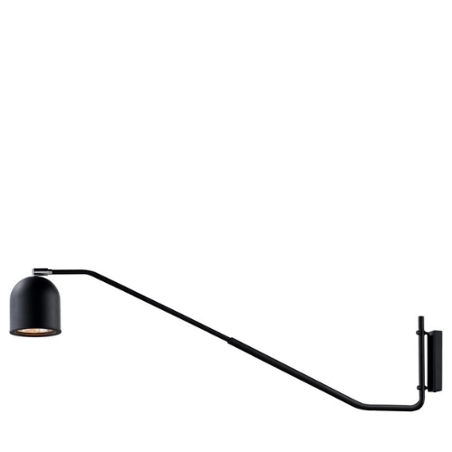 Wall lamp PURO black, cantilevered