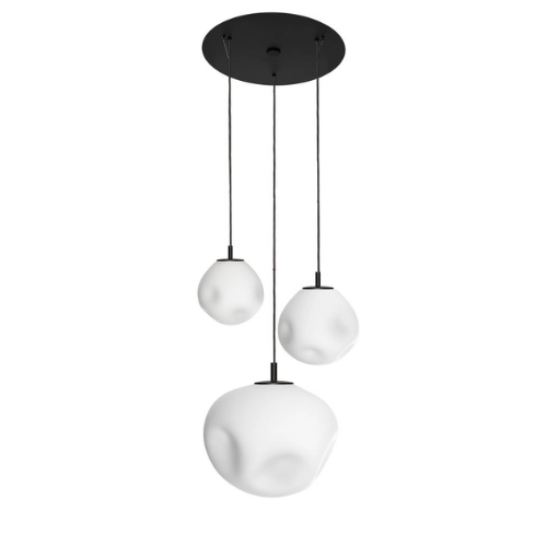 CLOE 3 three-point pendant lamp matte black
