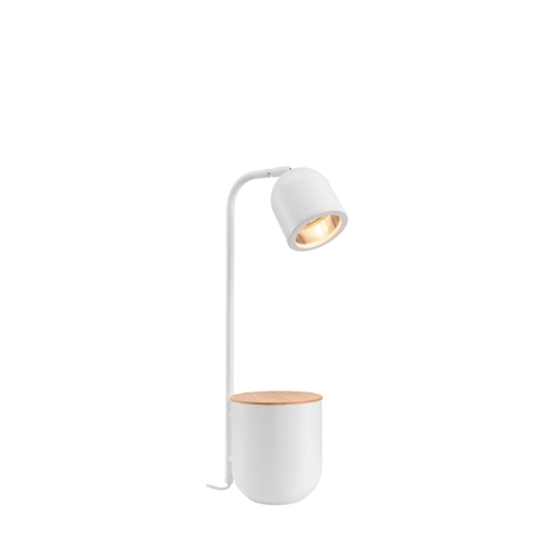 BOTANICA WOOD desk lamp white