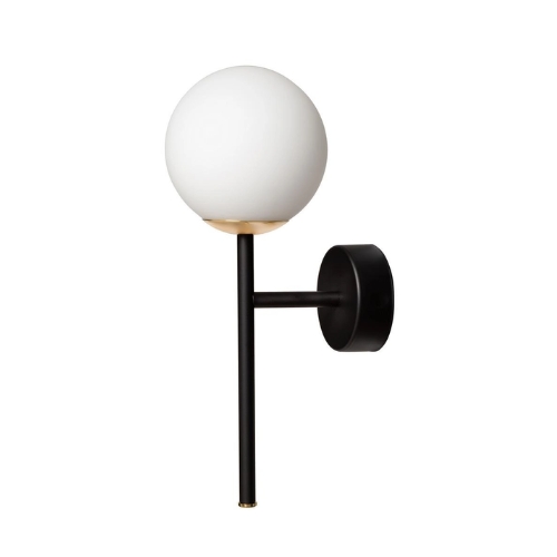 Wall lamp ASTRA DECO black, with gold fixture