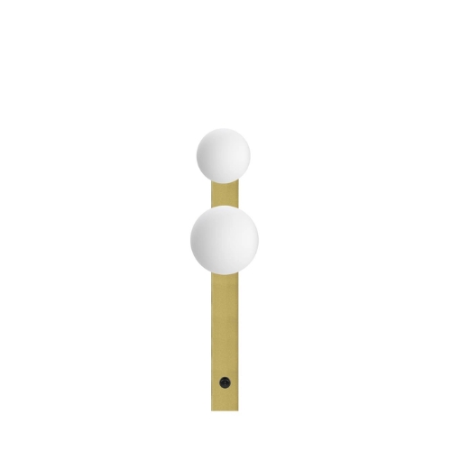 GIGI brass two-point wall lamp, 60 cm, with switch