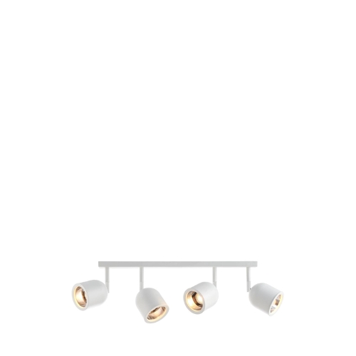 SPARK 4 four-point ceiling spotlight white, on strip