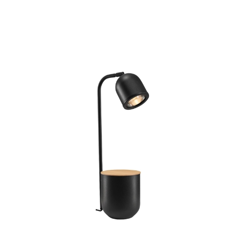 BOTANICA WOOD desk lamp black