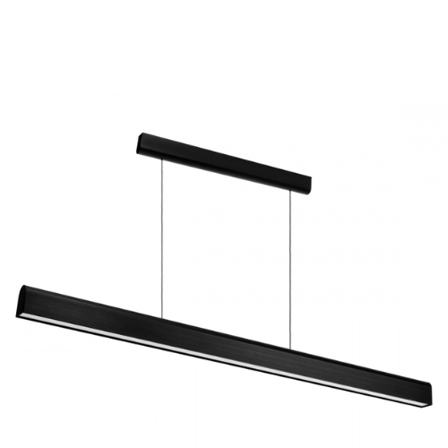 LINEA DIM linear pendant lamp black, with dimmer
