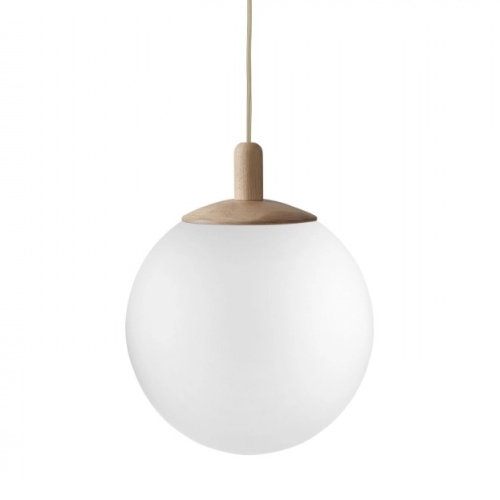 ALUR WOOD L oak pendant lamp, 40 cm