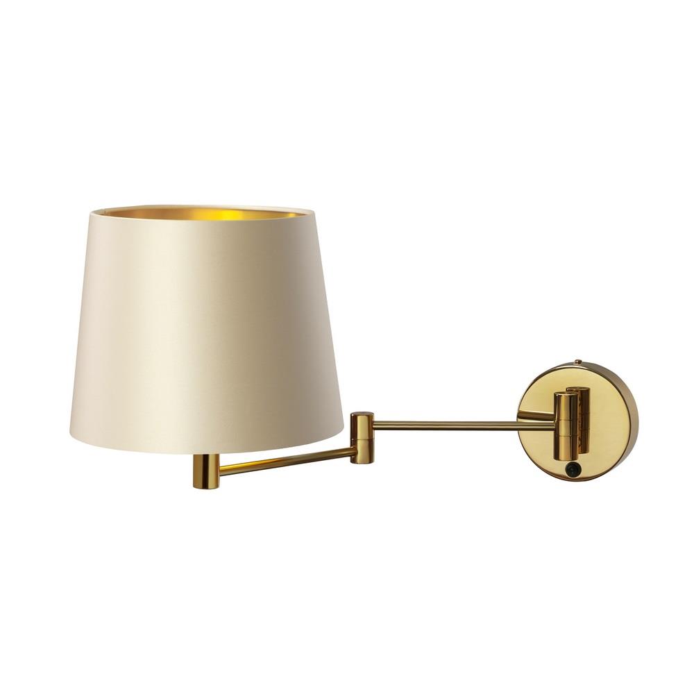 MOVE wall lamp champagne, gold finish, cantilevered