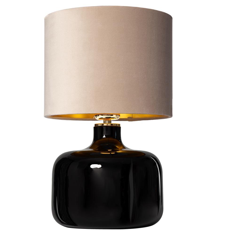 LORA table lamp beige, black base