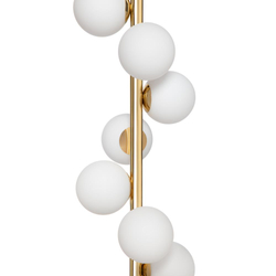 CUMULUS VERTICAL 3 KASPA gold chandelier, Kaspa