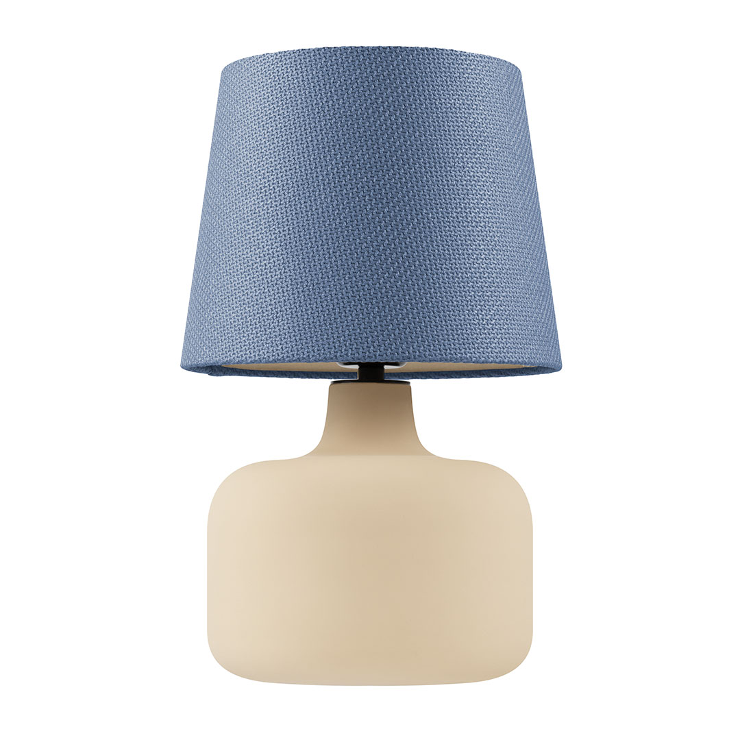 GAJA table lamp blue, beige base