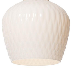 Biały klosz do lamp wiszących z kolekcji VENUS, 28 cm