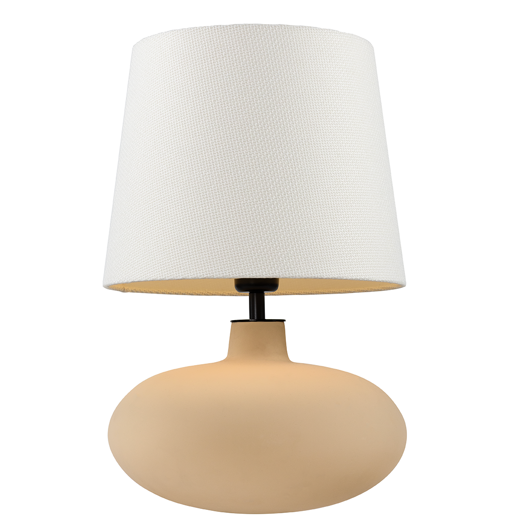 Lampa stołowa SAWA NEW kremowa, beżowa podstawa