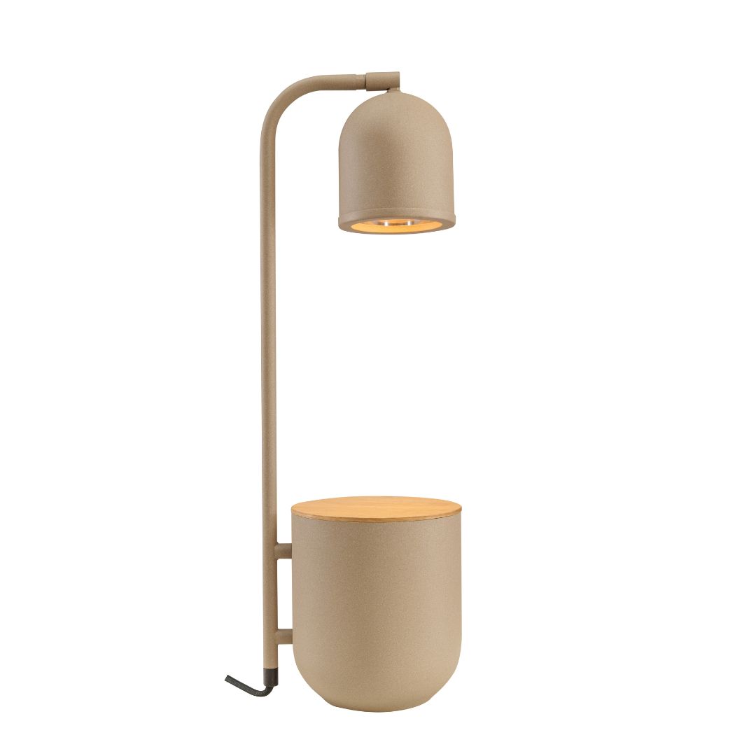 BOTANICA WOOD beige desk lamp