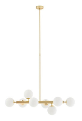 CUMULUS 2 eight-point chandelier, gold