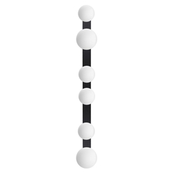 Lampa przysufitowa sześciopunktowa GIGI czarna, 110 cm