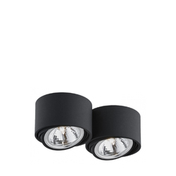 LUMOS 2 two-point ceiling spotlight black, 28 cm