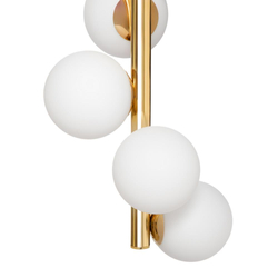CUMULUS VERTICAL gold pendant lamp