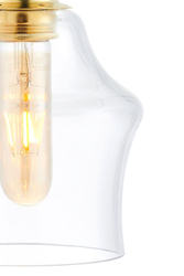 LONGIS GOLD 4 four-point pendant lamp on a bar