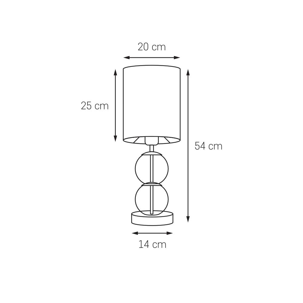 ZOE brown table lamp