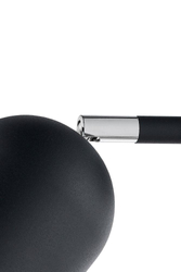 SPARK 3 three-point ceiling spotlight black with chrome finish, on a bar