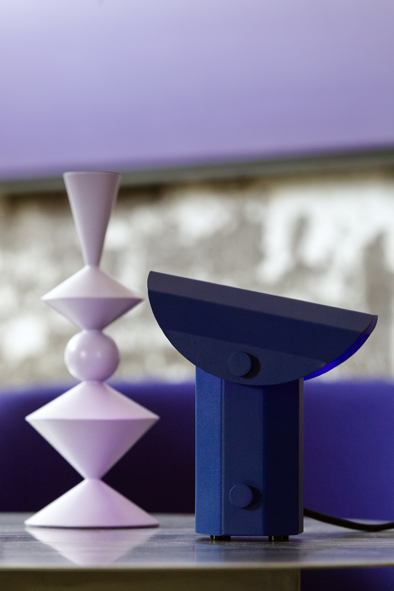 Lampa stołowa APOLIN 18 cm, kobalt