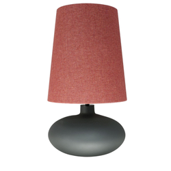 Настільна лампа SAWA сіра, графітова основа