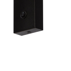 Kinkiet LARS czarny, z włącznikiem