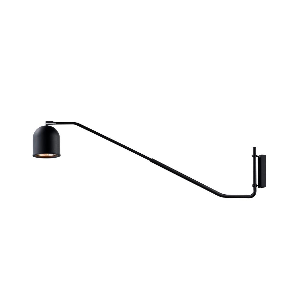 Wall lamp PURO black, cantilevered