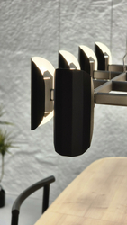 APOLIN multi-arm pendant lamp black