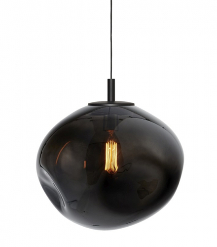 Lampa wisząca AVIA BLACK L przydymiona, 40 cm