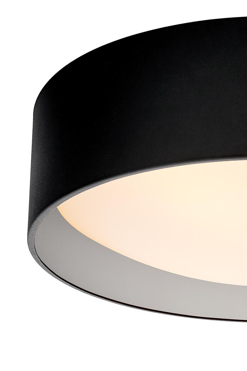 Plafond VERO L black, 45 cm, silver interior