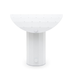 APOLIN table lamp with perforated canopy, 30 cm, white