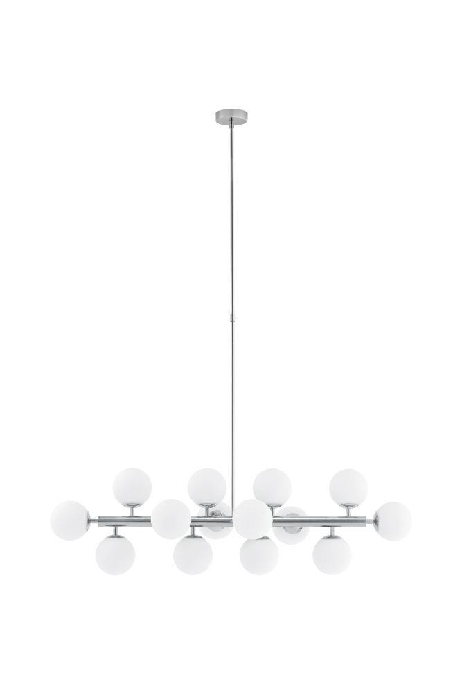 CUMULUS 1 fourteen-point chandelier, chrome