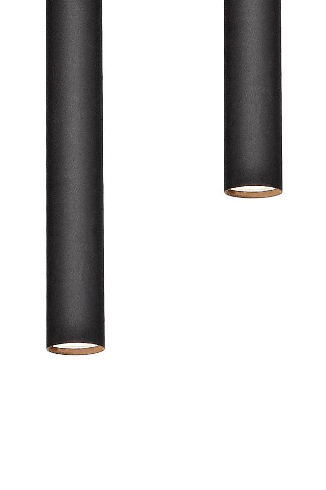 LED ROLL PENDING LAMP 2 black, Kaspa