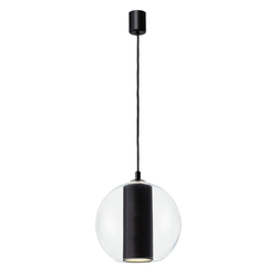 MERIDA BLACK L black pendant lamp, 35 cm