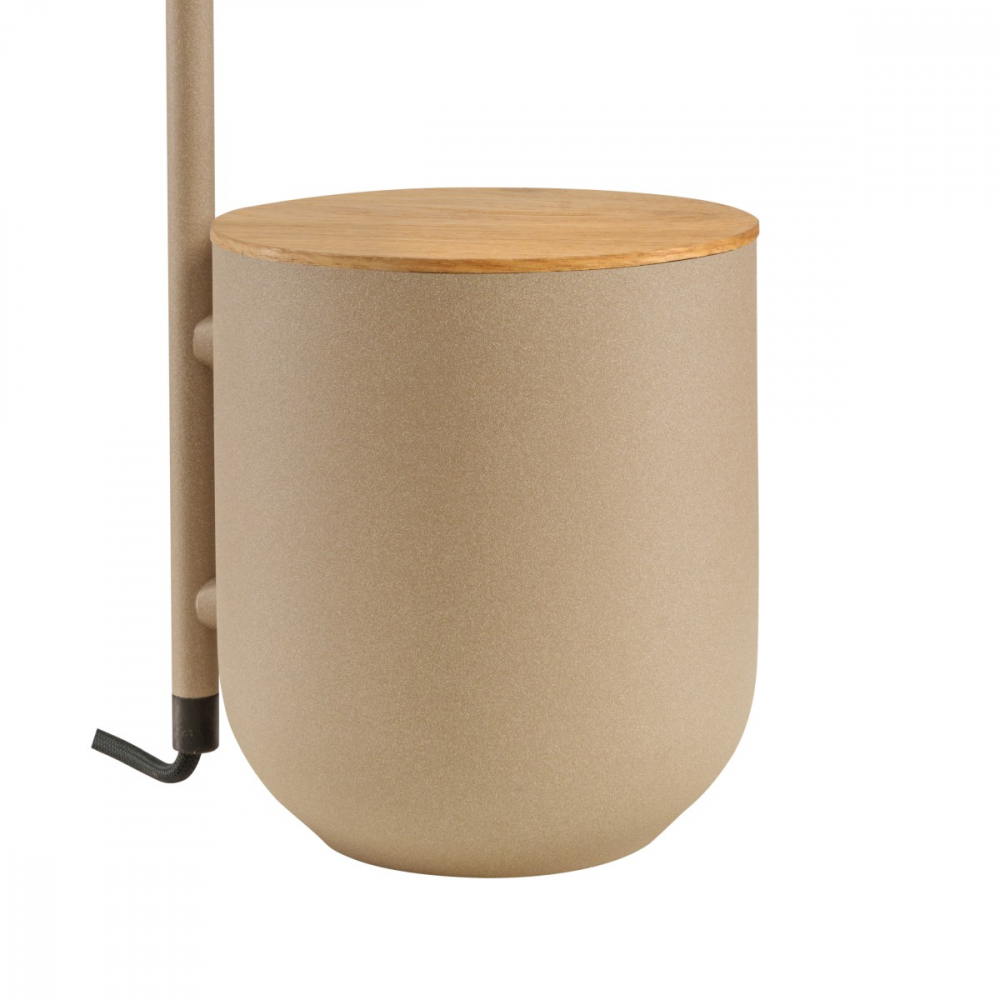 BOTANICA WOOD beige desk lamp