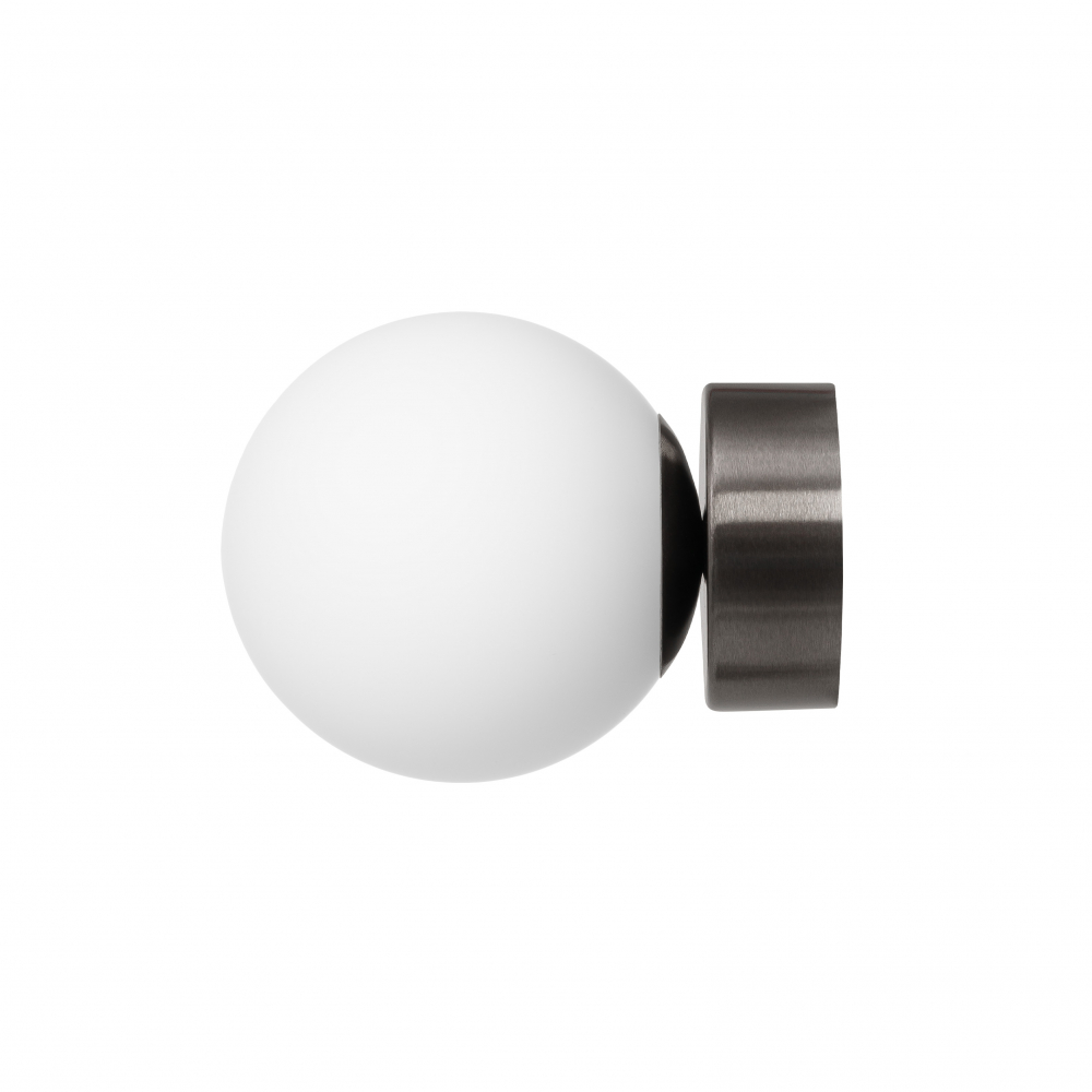 MIJA IP44 bathroom wall lamp, brushed titanium