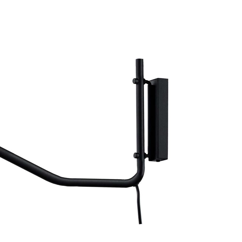 Wall lamp PURO black, on a cantilever, with an on/off switch