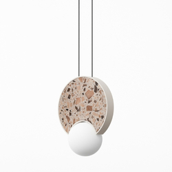 Lampa wisząca okrągła LEGRA IP44, kremowy