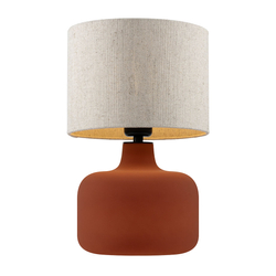 LORA table lamp flax, terracotta base