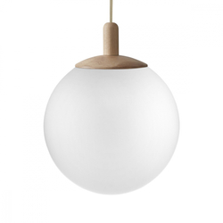 Lampa wisząca ALUR WOOD M dąb, 30 cm