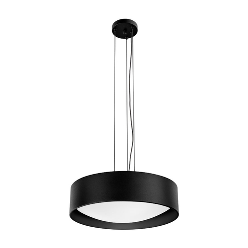 Lampa wisząca VERO czarna, 45 cm, czarne wnętrze