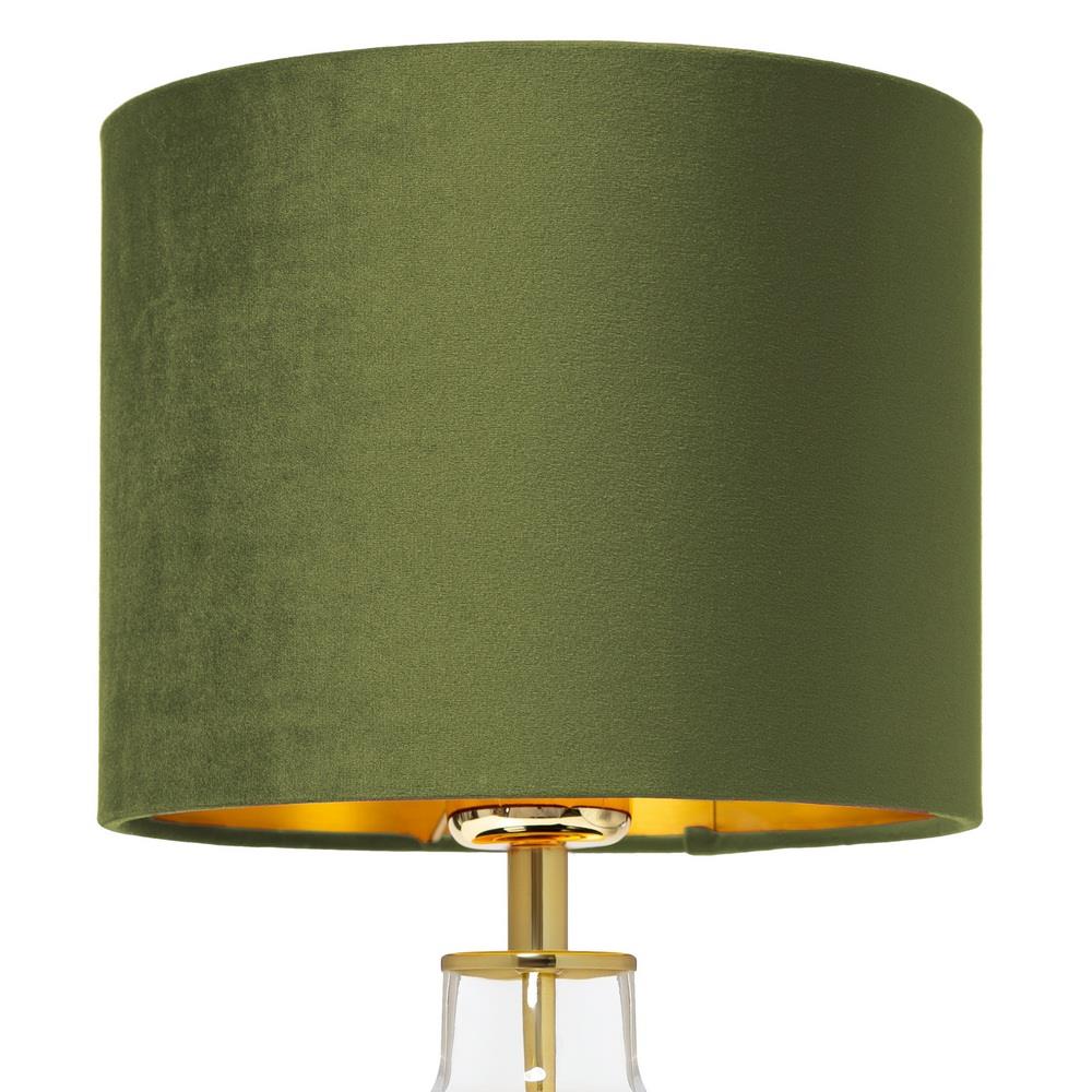 LORA KASPA olive glass table lamp, Kaspa