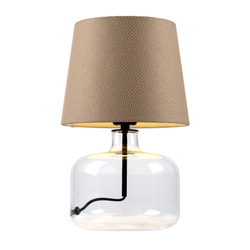 GAJA table lamp latte, transparent base