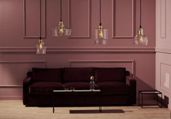 Lampa wisząca trzypunktowa LONGIS GOLD 3 na listwie