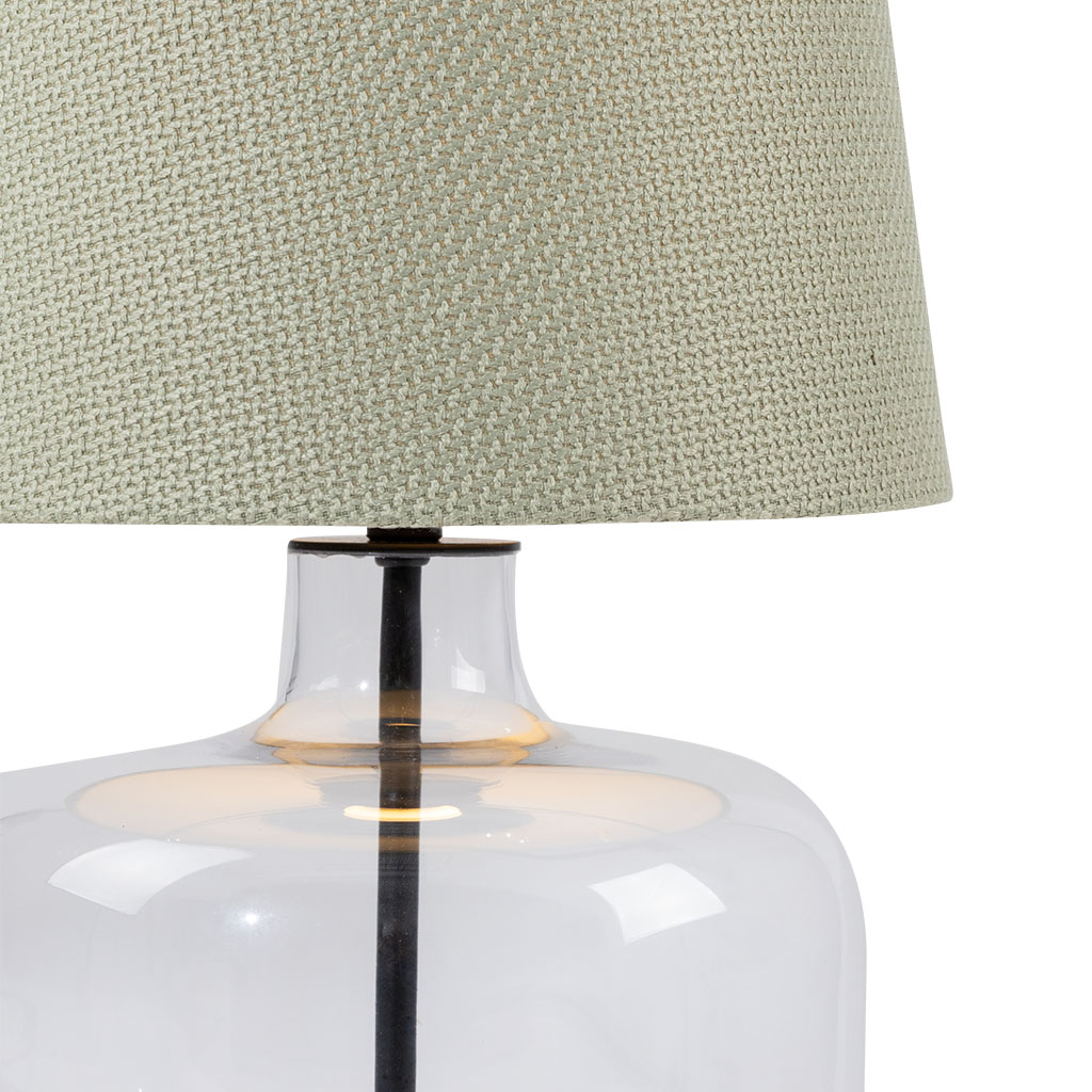 GAJA table lamp sage, transparent base
