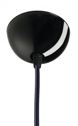 FRAME M pendant lamp black, black wire